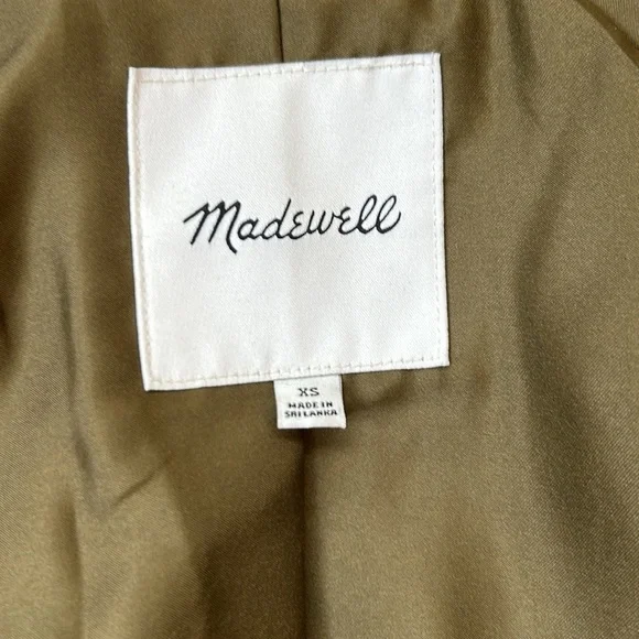 Madewell Eldridge Zip Coat in Insulexe Fabric size XS NWOT - Picture 12 of 16